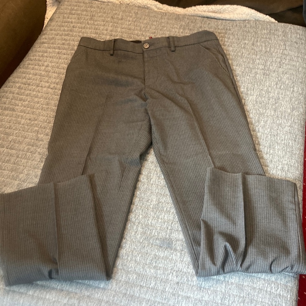 Mexx Gray Dress Pants Classic Straight-Leg